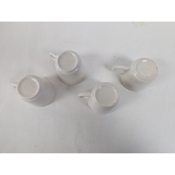 Set of 4 Buffalo China USA Heavy Restaurant Ware Coffee Cups Mugs - Picture 4 of 7